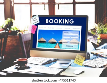 Holiday Reservation Website Interface Concept
