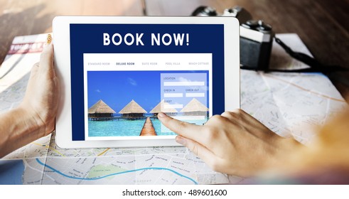 Holiday Reservation Website Interface Concept