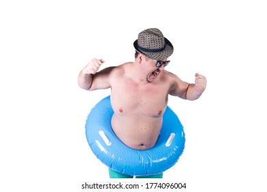Holidays Sea Funny Fat Man Stock Photo 1774096004 | Shutterstock