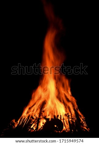 Holika Dahan also Kamudu pyre is celebrated by burning Holika, an asura. For many traditions in Hinduism, Holi celebrates the killing of Holika by Vishnu. It is celebrated india. 