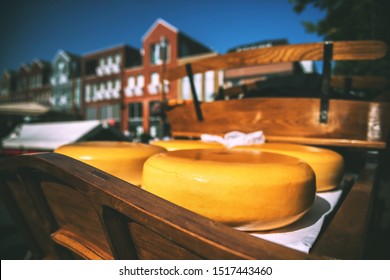 Holland Cheese Rounds At Traditional Market