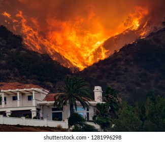 Holly Fire California House Threatened