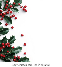 holly trees green red christmas decoration december - Powered by Shutterstock