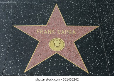 HOLLYWOOD, CA - DECEMBER 06: Frank Capra Star On The Hollywood Walk Of Fame In Hollywood, California On Dec. 6, 2016. 