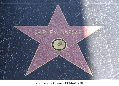 HOLLYWOOD, CA - June 29: Shirley Caesar Star On The Hollywood Walk Of Fame In Hollywood, California On June 29, 2018. 
