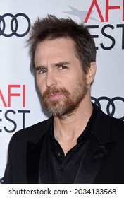 HOLLYWOOD, CA USA - NOV 20 2019:  Sam Rockwell Arrives To The AFI FEST 2019 