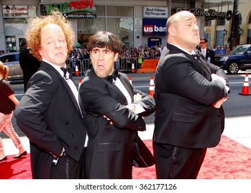 HOLLYWOOD, CALIFORNIA - April 7, 2012. Sean Hayes, Chris Diamantopoulos and Will Sasso at the Los Angeles premiere of "The Three Stooges" held at the Grauman's Chinese Theater, Los Angeles. 