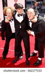 HOLLYWOOD, CALIFORNIA - April 7, 2012. Sean Hayes, Chris Diamantopoulos and Will Sasso at the Los Angeles premiere of "The Three Stooges" held at the Grauman's Chinese Theater, Los Angeles.