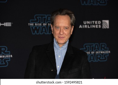 HOLLYWOOD, CALIFORNIA / USA - DECEMBER 16, 2019:  Richard E. Grant 
 attends the premiere of Disney's "Star Wars: The Rise of Skywalker" on December 16, 2019 in Hollywood, California.