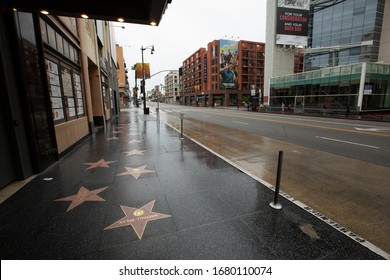 Hollywood, California / USA - March 22,  2020:  The Pantages Theater Shuttered In Response To The COVID-19 Outbreak.