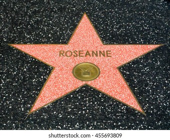 HOLLYWOOD, CA/USA - JULY 9, 2016: Roseanne Barr  Star On The Hollywood Walk Of Fame.