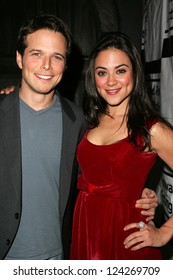 HOLLYWOOD - DECEMBER 07: Scott Wolf And Camille Guaty At Howard Fine's Ball Of Fire December 07, 2006 In Boardners, Hollywood, CA.