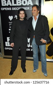 HOLLYWOOD - DECEMBER 13: Sage Stallone And Frank Stallone At The World Premiere Of 