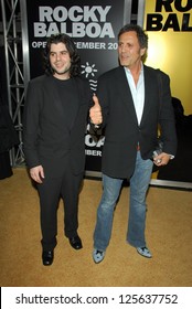 HOLLYWOOD - DECEMBER 13: Sage Stallone And Frank Stallone At The World Premiere Of 