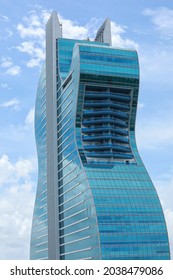 HOLLYWOOD, FLORIDA, USA:  Close Up Of The Hard Rock Guitar Hotel Built By The Seminole Indians As Seen On August 28, 2021.