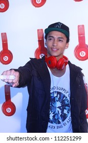 HOLLYWOOD - SEPTEMBER 6, 2012: Nyjah Johnson walks the red carpet for Beats By Dr Dre & Lil Wayne VMA After Party at the Playhouse Nightclub September 6, 2012 Hollywood, CA.