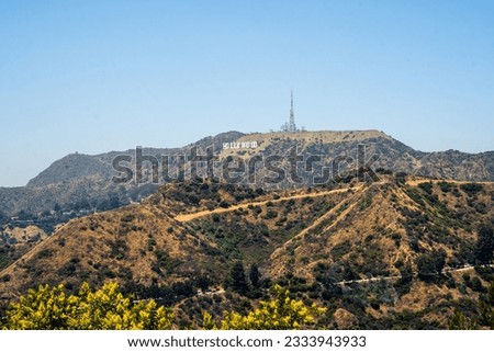 The Hollywood sign from the Griffith observatory 