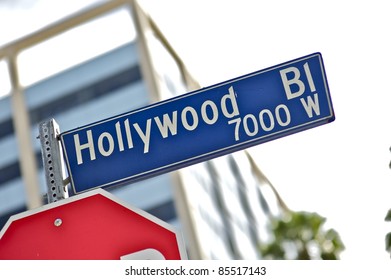 Hollywood Street Sign Stock Photo 85517143 | Shutterstock