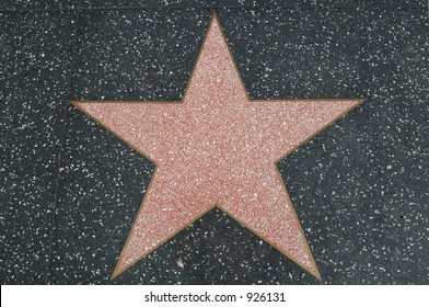 Hollywood Walk Of Fame Star (blank Real Star)