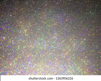 Holo Silver (rainbow) Glitter Sparkle Abstract Background