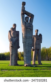 Holocaust Memorial In The City Of Salaspils Latvia