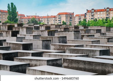 Holocaust Monument, Memorial To The Murdered Jews Of Europe In Berlin, Germany