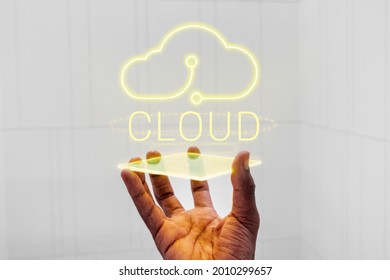 Hologram projector screen with cloud system technology
