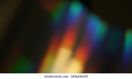 Holographic Abstract Multicolored Backgound Photo Overlay, Using Screen Mode, Rainbow Light Leaks Prism Colors, Trend Design Creative Defocused Effect, Blurred Glow Vintage Flares