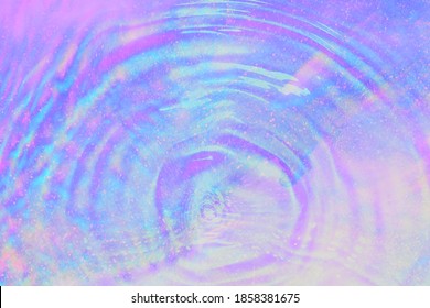 Holographic Purple Water Ripple Background Design Space