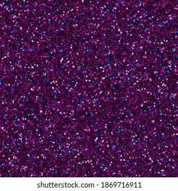 Holographic Shiny Violet, Purple, Fuchsia, Magenta Glitter, Sparkle Confetti Texture. Christmas Abstract Background. Ideal Seamless Pattern, Tile Ready.