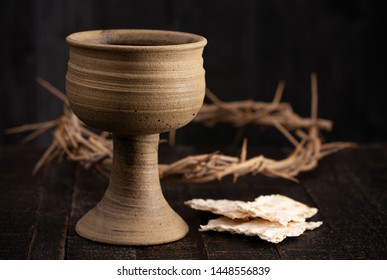 The Holy Communion or Lords Supper Symbols of Jesus Christ - Shutterstock ID 1448556839