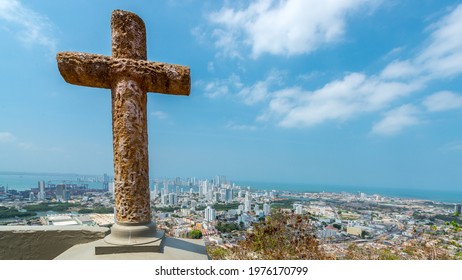 Holy Cross At Hill Above Cartagena, Columbia