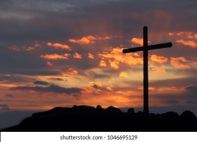 Holy Cross jesus christ background.Holy Cross of christian and Jesus Christ.Good friday, easter day.The Feast of Corpus Christi Concept.easter.Good friday.Faith, Holy week, Worship in Good friday.