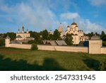 Holy Intercession (Pokrovsky) Convent with the Cathedral of the Intercession of the Most Holy Theotokos on a sunny summer day, Suzdal, Vladimir region, Russia