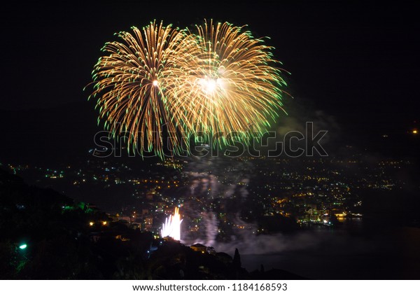 Holy Party Recco Artificial Lights Show The Arts Stock Image