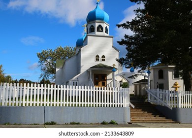 The Holy Resurrection Church, Kodiak, Alaska. The Holy Resurrection Church, a Russian Orthodox church in Kodiak, Alaska, United States 