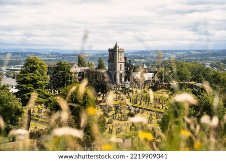 Holy rude church in Stirling from atop