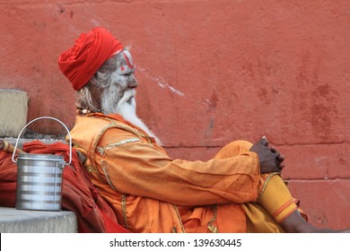 Holy Sadhu In India