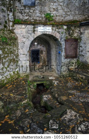 The holy spring of Athanasius of Athos