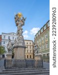 Holy Trinity Column at Cabbage Market Square (Zelny trh) - Brno, Czech Republic