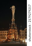 Holy Trinity column at Upper Square (Horni namesti) in Olomouc. Moravia. Czech Republic