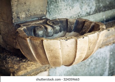 Holy Water Font. Religious Symbol.