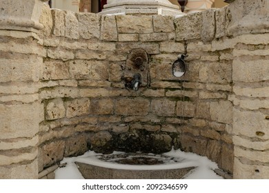 Holy Water Font At A Holy Well In Europe Belsrus