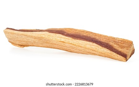 Holy wood - Palo Santo incense wood stick isolated on a white background. Bursera Graveolens. - Shutterstock ID 2226813679