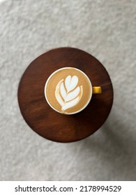 Home Barista. Learning How To Pour A Nice Latte Art