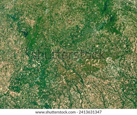 Home of the Brave. Dry pine forests near Fayetteville, North Carolina, are the setting for one of the largest military bases in the world. Elements of this image furnished by NASA.