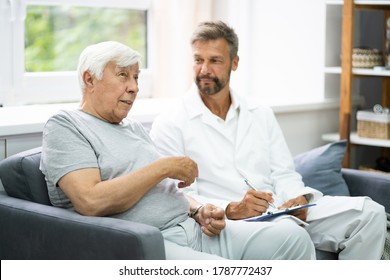 Home Care Elder Patient Talking To His Doctor - Shutterstock ID 1787772437