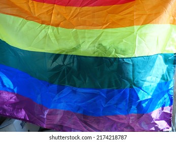 Home Cultivation Of Cannabis On The Background Of The LGBT Flag