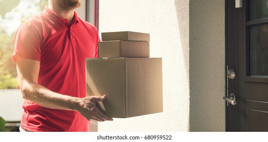 Courier Service Banner High Res Stock Images | Shutterstock