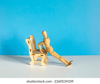 home exercises and pushups with wooden mannequin - Powered by Shutterstock